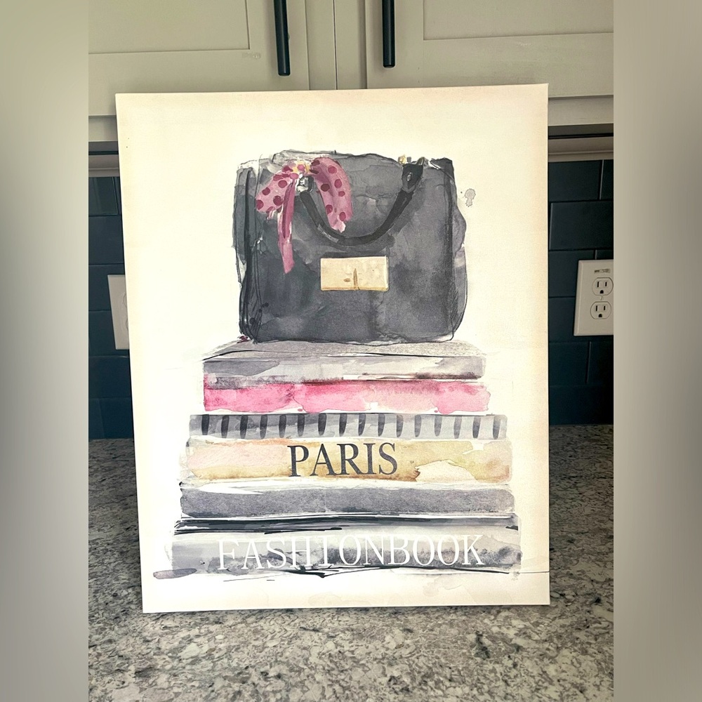 Wall decor. Fashion books.